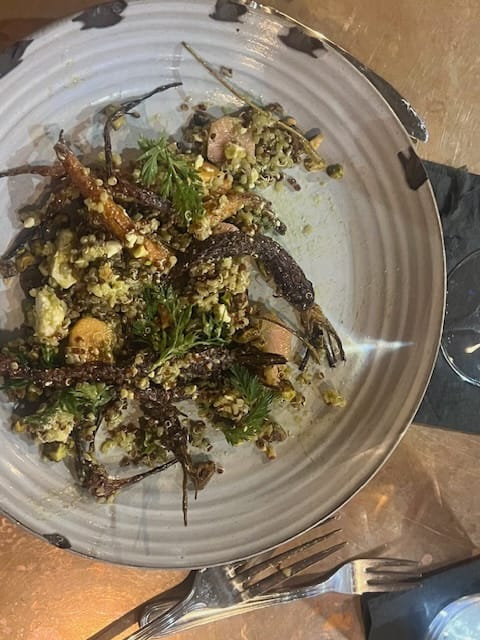 Quinoa salad with roasted carrots at Rappahannock